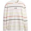 Levis Полосатый Свободный Крой Круглый Вырез Длинный Рукав Вязаный Свитер Мужской свитер Белый A0129-0000