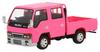 Genesis Company Model 1 Scale Isuzu Elf Double Cab Custom Finished T66638 1/64 (ELF) Version, Pink, RHD, Model,