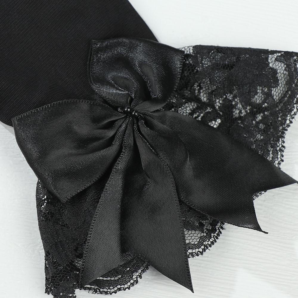 Fashion Bride Bow Lace Gloves Women White Gloves Sunscreen Driving Gloves Marriage Party Accessories