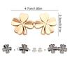 1/10Pair Required Button Adjust Waistline No Sewing Clothing Accessory Four Leaf DIY Adjustable Tightener Waist Buckle No Staple