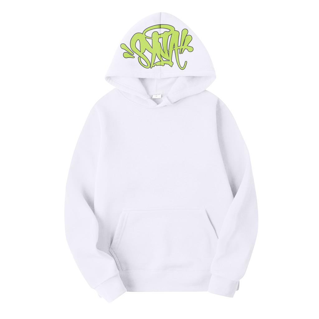 Женский комплект спортивной толстовки с длинными рукавами и капюшоном с буквенным принтом