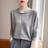 Doll Neck Knitted Sweater Crew Neck Knitted Sweater Top New Women's Bottoming Shirt
