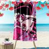 Draculaura black Print Beach Towel, Large Soft Quick Dry Towel for Beach Camping Swimming