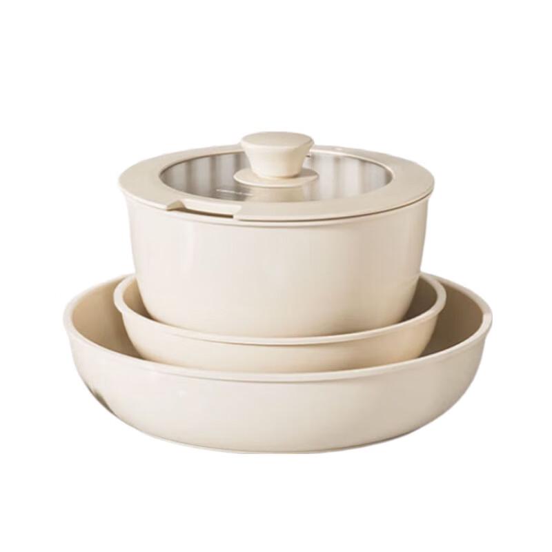 REDCHEF Detachable Handle Ceramic Non-stick 5-Piece Cookware Set