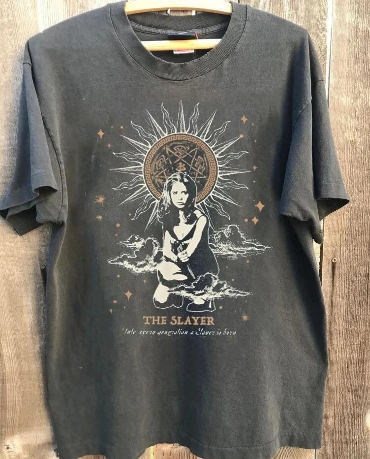 Buffy The Vampire Slayer Horror Graphic T Shirt Charcoal S-5XL