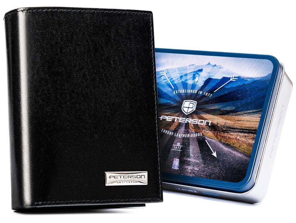 PTN Leather Wallet PTN 317-PR 2-1-1-2152 Black