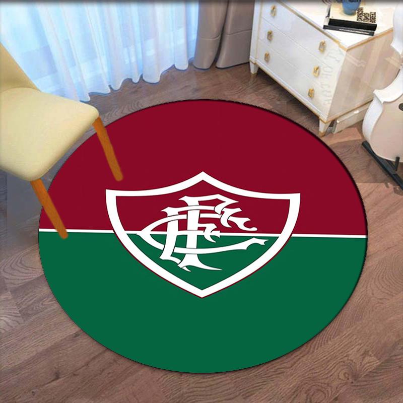 Fluminense FC Printed Round Rug Carpet Chair Rug Area Rug Entryway Doormats,for Office Chair Living Room Bedroom Kitchen Room.