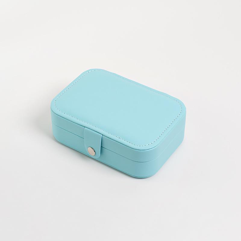 Jewelry box, jewelry organizer, multifunctional portable creative leather jewelry case, korean style accessories