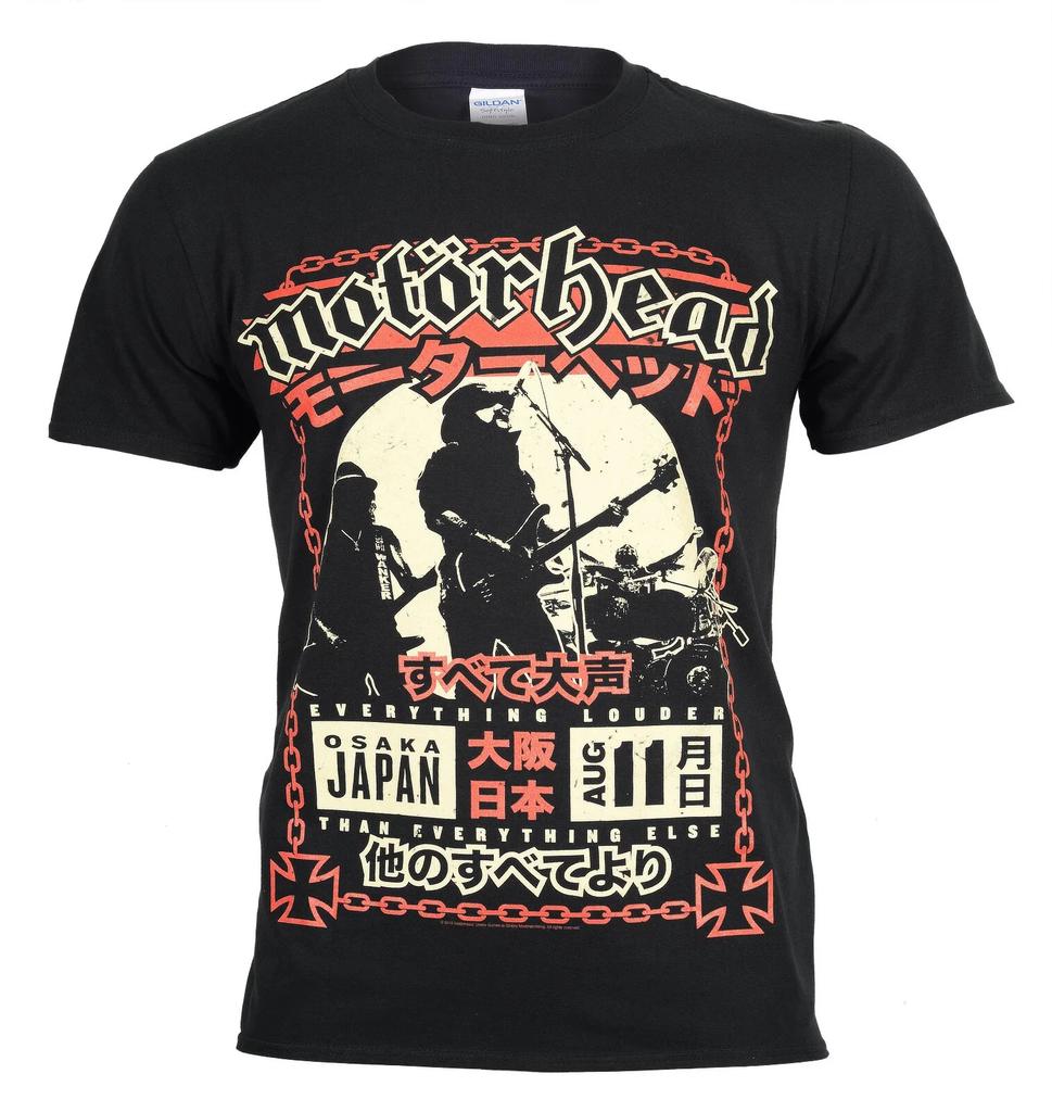 Официальная футболка Motorhead Loud In Osaka Мужская Черная Новая S M L XL XXL