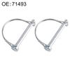 2pcs Spring Steel Pin Round Arch Wire Shaft Locking Safety Lawn Cargo Farm Pin Trailers Coupler Boat Lock Retainer Garden F2a0