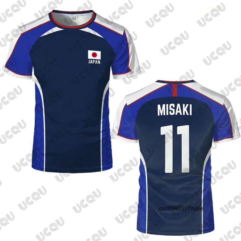 2026 Summer Anime Captain Tsubasa Japanese Flag Football Jersey T-shirt For Men Quick-drying Sports Tees Casual Tops