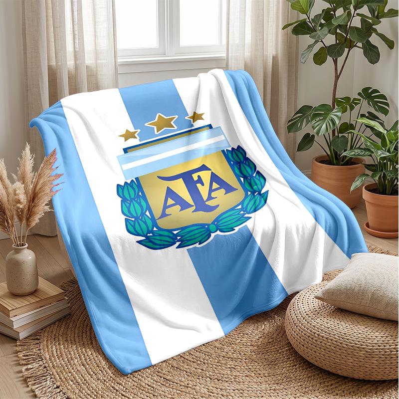 Argentina national football team Theme blanket Soft Flannel Fleece Blanket Warm Lightweight Throw Blanket for Home Sofa Bed