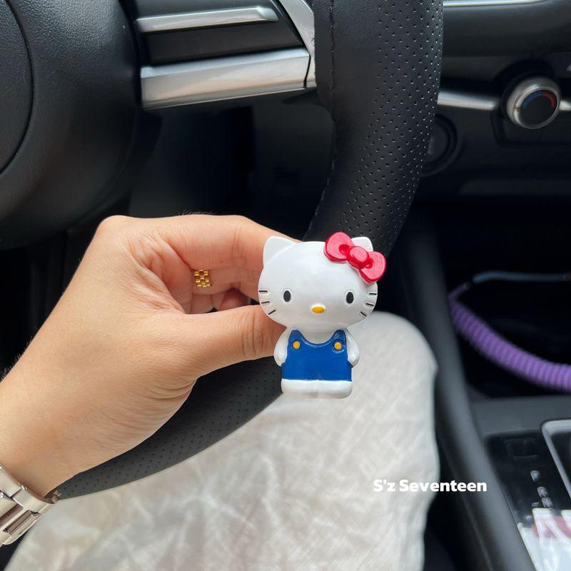 Kitty Cat Car Air Freshener Interior Decoration Ornament Black Leather Pink Kt Aroma Stone Air Vent Decoration New Car Gift
