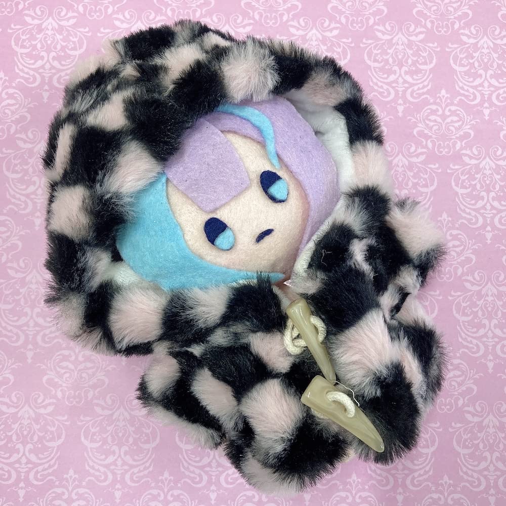 Розовый клетчатый плюшевый костюм для 15см и 20см плюшевых игрушек, пончо, головной убор, G-Trigger, Нуикацу, Нуидори [Товар]