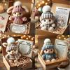 Mini Bunny Hug Cute Easter Gift Plush 2025 Bunny in a Box Hugs Positive Bunny Stuffed Animal Rabbit Soft Floppy Easter Ideas Bunnies Basket Stuffers D