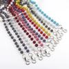Hiphop Rhinestone Beads Belt Chains Fashion Body Jewelry 12mm Disco Ball Beaded Pocket Belt Key Chains for Women Men Waist Chain