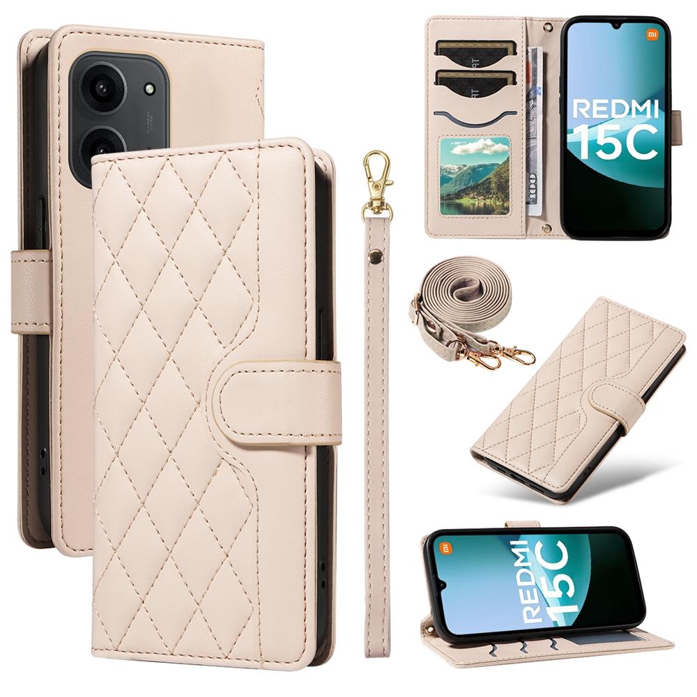 Кошелек на шнурке Кожаный чехол Для Redmi 15 15C 14C 13C 13 13X 12 11A 10C 10 Prime 9C 9A 9i 9 4G A5 A3 Кошелек для телефона Чехол-книжка