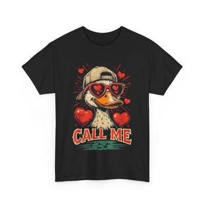 Boys Call Me Duck Hunting Valentine Day Mallard Duck Kids T-shirt