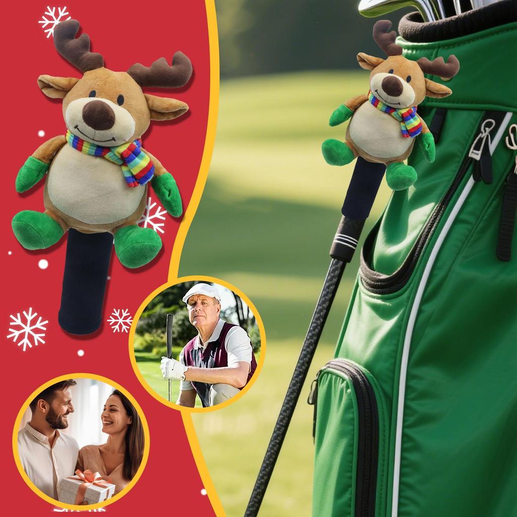 Driver Covers For Golf Clubs Christmas Santa Claus Golf Club Covers Cute Sports Accessories For Mallet Woods Hybrid Daily Travel