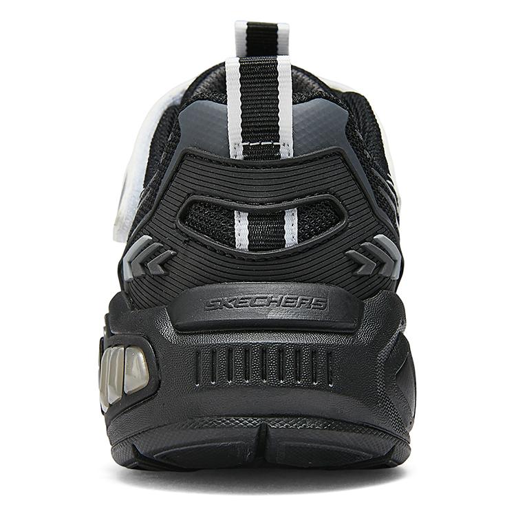Skechers Light Storm Удобные Универсальные Уличная Мода Детская Повседневная Обувь Детские кроссовки Черно-белые 400151L-WBK