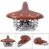 Bicycle Saddle Cowhide Leather Three-spring Bicycle Cushion Saddle Bike Accessories