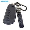 Кожаный чехол для ключей от машины, защитный чехол-брелок для VW Volkswagen Golf 7 8 MK8 2020 Polo Skoda Octavia A8 2021 Seat Leon MK4 2022