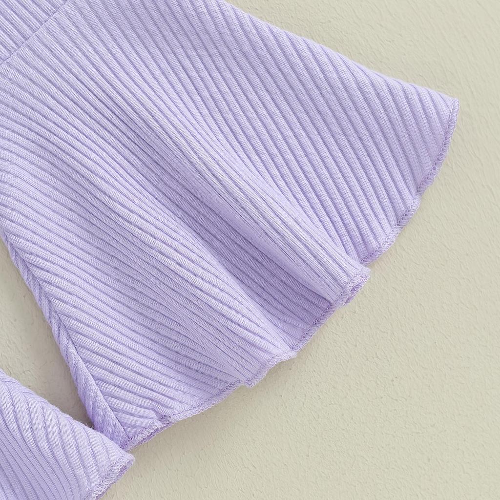 Осенние наряды из 2 предметов для маленьких девочек, для детей 6 месяцев, 12 месяцев, 1 года, 2 лет, 3 лет, 4 лет, 5 лет, пуловер с длинными рукавами и цветочным принтом, топ + брюки-клеш, комплект, весенняя одежда для малышей