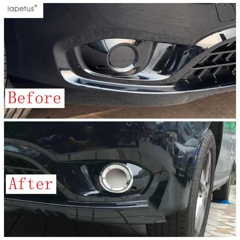 Front Fog Light Lamp Ring Circle Frame Eyebrow Sticker Cover Trim For Mercedes-Benz Vito W447 2017 - ABS Chrome Accessories