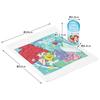 Skater Wet Towel Set with Case, Kids', Made in Japan, Disney Ariel, 24, OA5AG-A