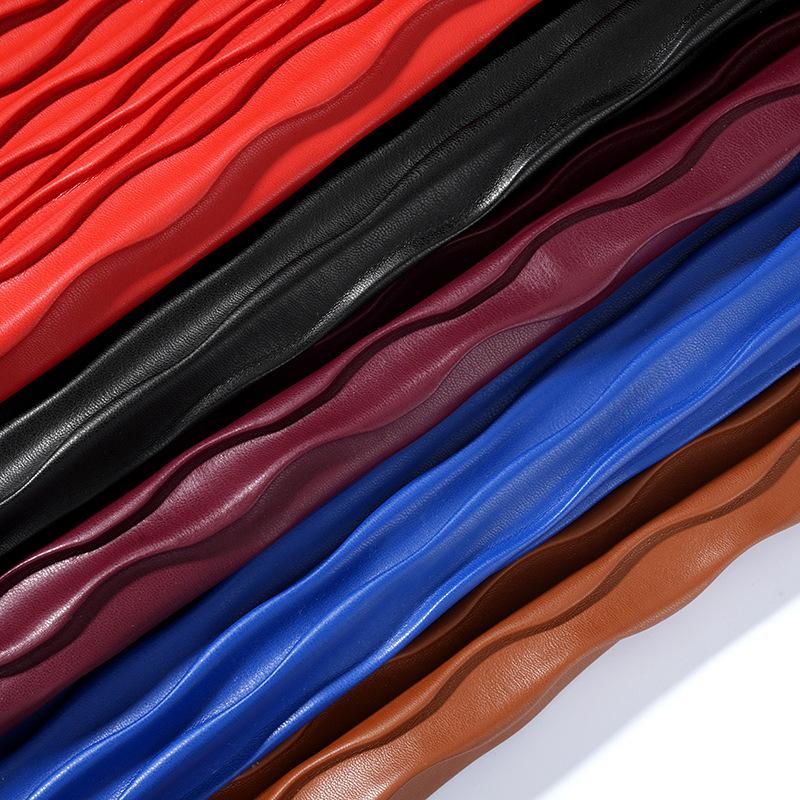 50cm*137cm 1.2mm Multi Colors PU Leather Quilting Fabric 3D Quilted Synthetic Leather Fabric for Car Interior Bag DIY Decor