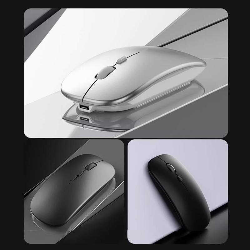 Портативная беспроводная мышь с поддержкой Bluetooth 2,4 ГГц, двумя режимами работы, беспроводная мышь для компьютера, ПК, планшетов Xiaomi, ноутбуков и MacBook.