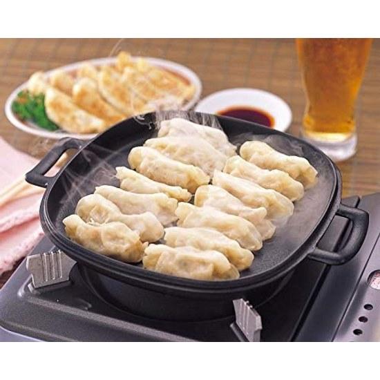 Iwachu Double Handle Versatile Pot Black Coating Inner Size 2222cm IH Compatible Nambu Iron 21080