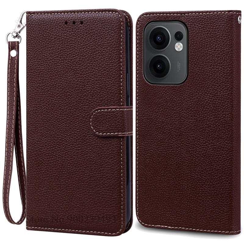 Чехол Reno 13F для Oppo Reno 13F Чехол Кожаный Чехол-книжка с кошельком для Oppo Reno 13F 5G Чехол Мягкая Обложка-книжка Coque Fundas Shell