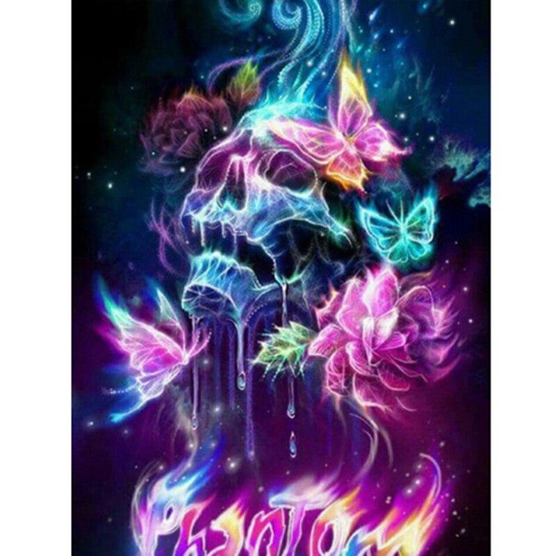 DIY Бабочка 5D алмазная живопись полная круглая смоланая мозаика с животными Алмазная вышивка крестиком домашний декор настенное искусство