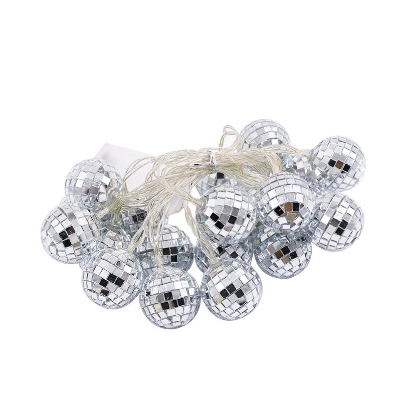 LED Mosaic Mirror Ball String Lights for Party & Holiday Decoration