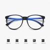 New Decorative Plane Mirror Anti Blue Light Glasses Transparent Computer Glasses Frame Without Degree Round Eyewear Women Men