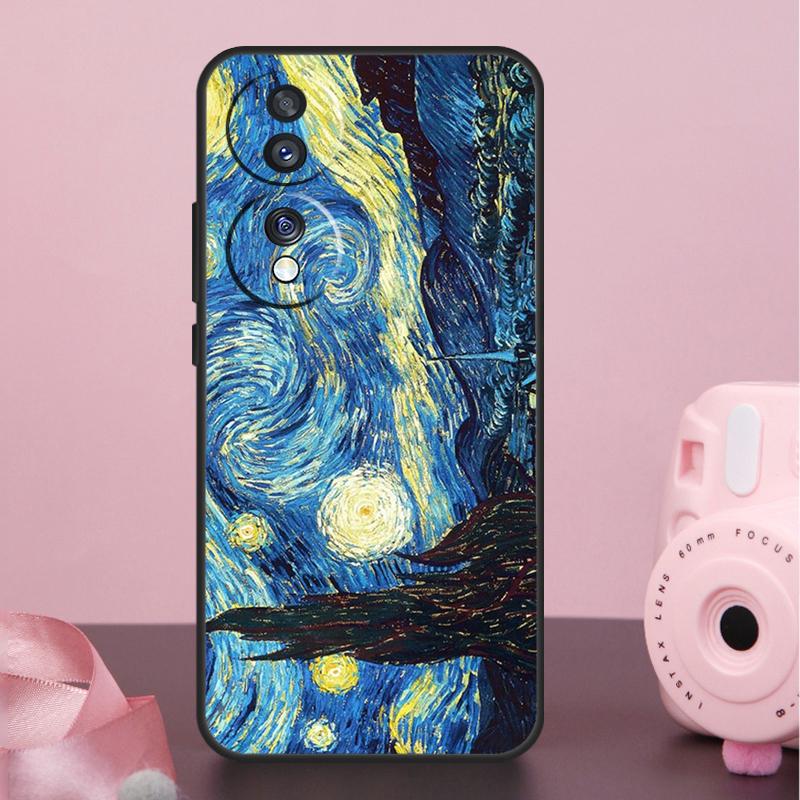 Кейс-холдер для масляной живописи в стиле Ван Гога для Honor Magic 8 Pro 5 6 7 Pro Win X9a X9b X9c X9d X8b X8c 50 70 90 200 400 Lite Чехол