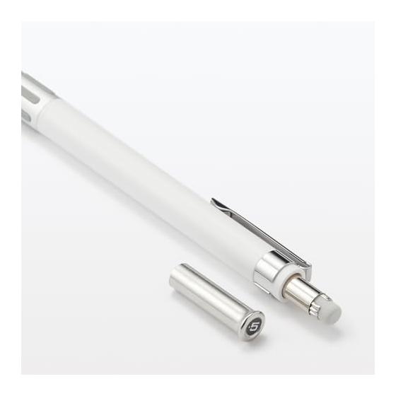 MUJI Легкий механический карандаш с низким центром тяжести Белый 0,5 мм NBD52A3A