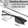 Smart Progressive Photochromic Reading Glasses Men Quality Multi-Focus Anti Blue Ray Business Eyeglasses Fashion Near-farEyewear