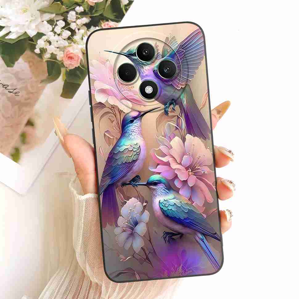 Чехол для OPPO Reno 12F 5G Прозрачный Милый Кот OPPO Reno12 F Reno12F Reno 12 F 5G CPH2637 Ударопрочный Мягкий Чехол для Телефона Полная Защита