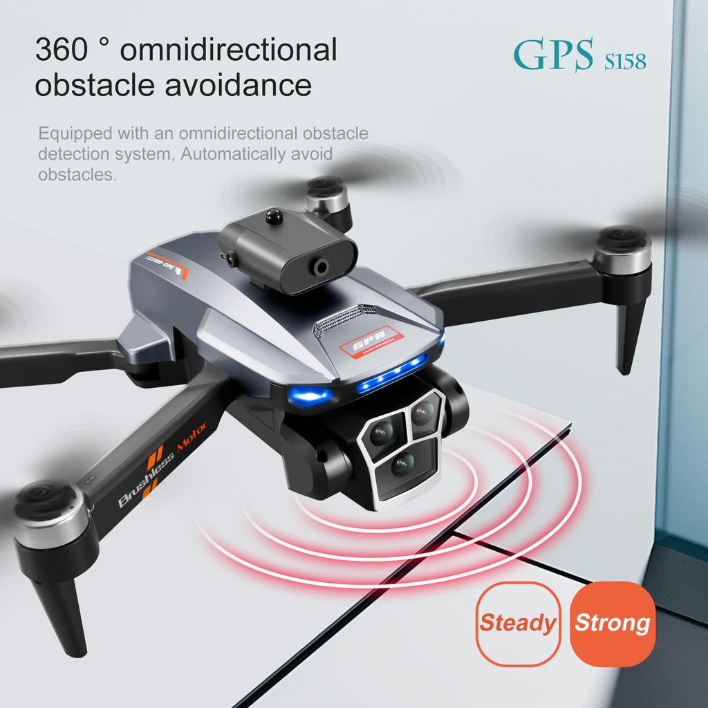 S158 max Professional GPS Drone Screen Control Folding HD Camera 5G Brushless With Optical Flow Positioning Mini Quadcopter Toy