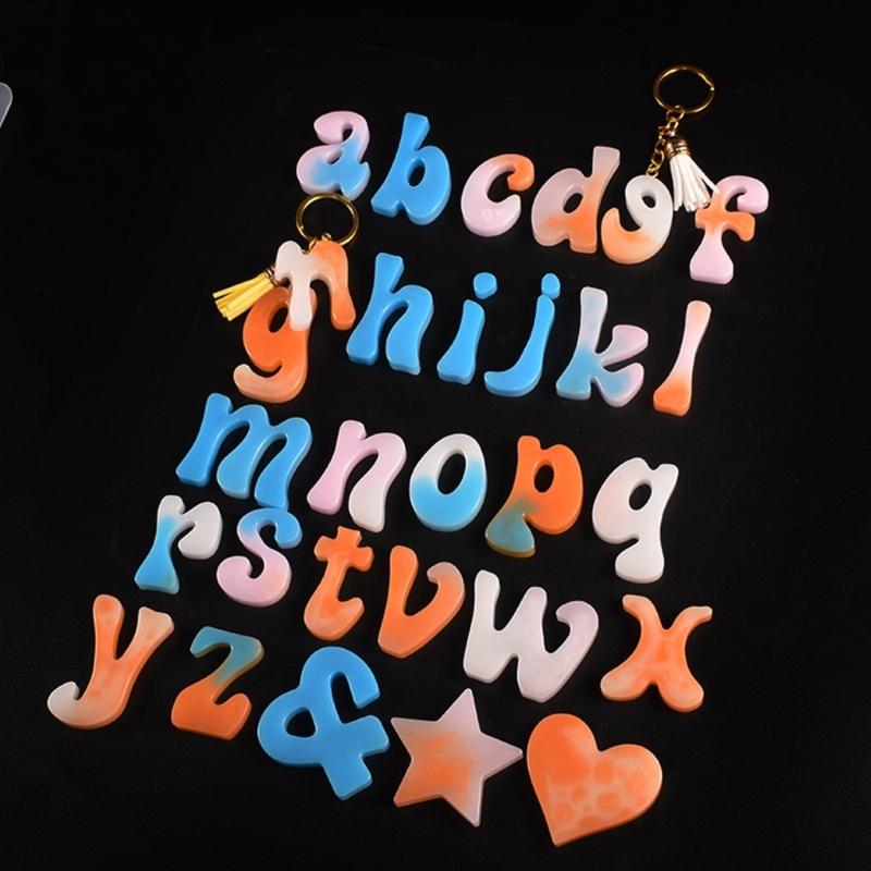 Прозрачная силиконовая форма Сушеные цветы Смола Декоративное ремесло DIY Форма для букв и цифр Формы для эпоксидной смолы для ювелирных изделий