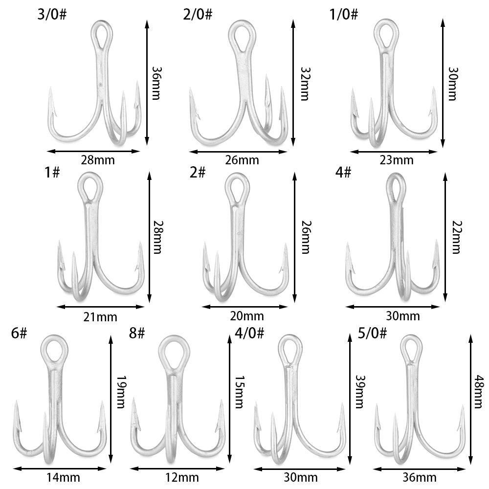 4# 6# 8# 1/0 2/0 3/0 4/0 5/0 Загиб Тройные рыболовные крючки для ловли окуня Рыболовные аксессуары VMC Рыболовный тройник Снасть