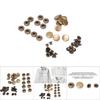 10Pcs 15mm Metal Press Stud Snap Button Fastener Clothes Accessories #1