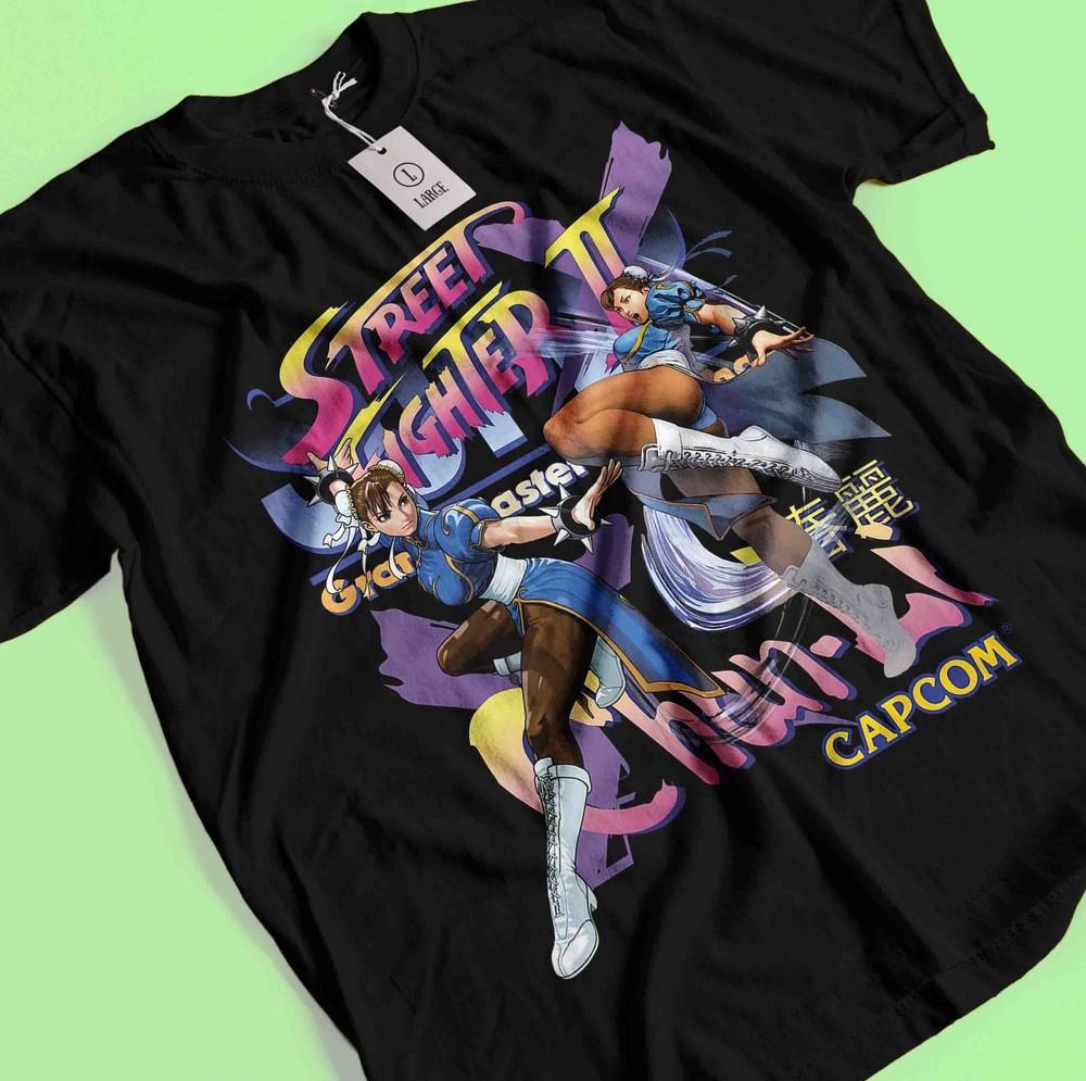 Футболка Chun Li Street Fighter против King Of Fighters Snk Аниме Подарочная Футболка Все Размеры