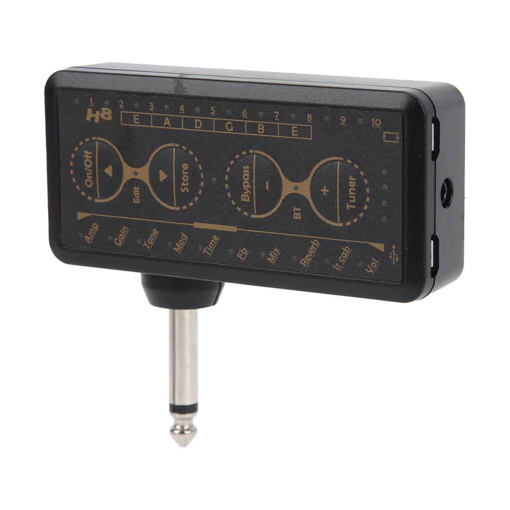 Гитарный усилитель для наушников, заряжаемый, записываемый, портативный, искаженный, звуковая карта, усилитель эффектов