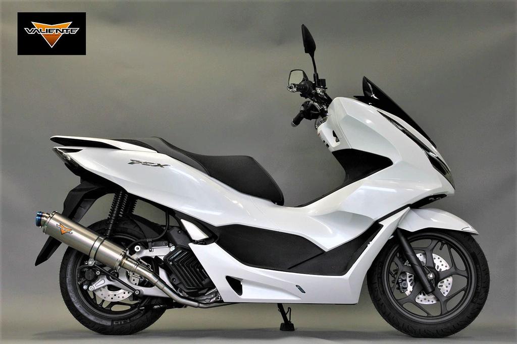 PCX125 Глушитель Alegria Титановый Сплошной Глушитель Серебристый Цвет Мотоциклетные Детали Полная Выхлопная Система Кастомные Детали Замена Послепродажная Деталь Глубокий Бас Valiente