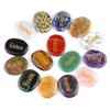Inspirational Palm Stone Engraved Crystal Agate Worry Stone for Anxiety Relief Friendship Keepsake Natural Pocket Mindfulness Gifts