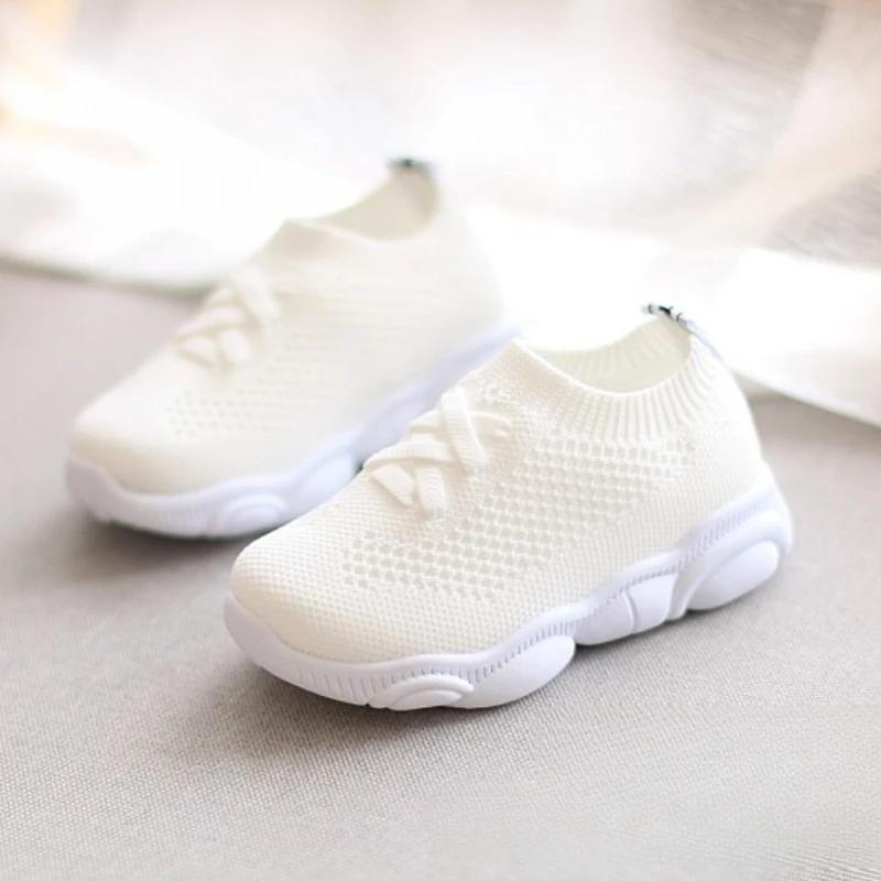 Детская обувь весна осень мягкая подошва сетчатые кроссовки дышащие босые туфли для детей школьницы повседневная обувь Zapatillas Niña