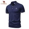 Camel 2025 Лето Новая спортивная повседневная футболка для гольфа с вышитыми лацканами, влагоотводящая и потоотводящая рубашка поло
